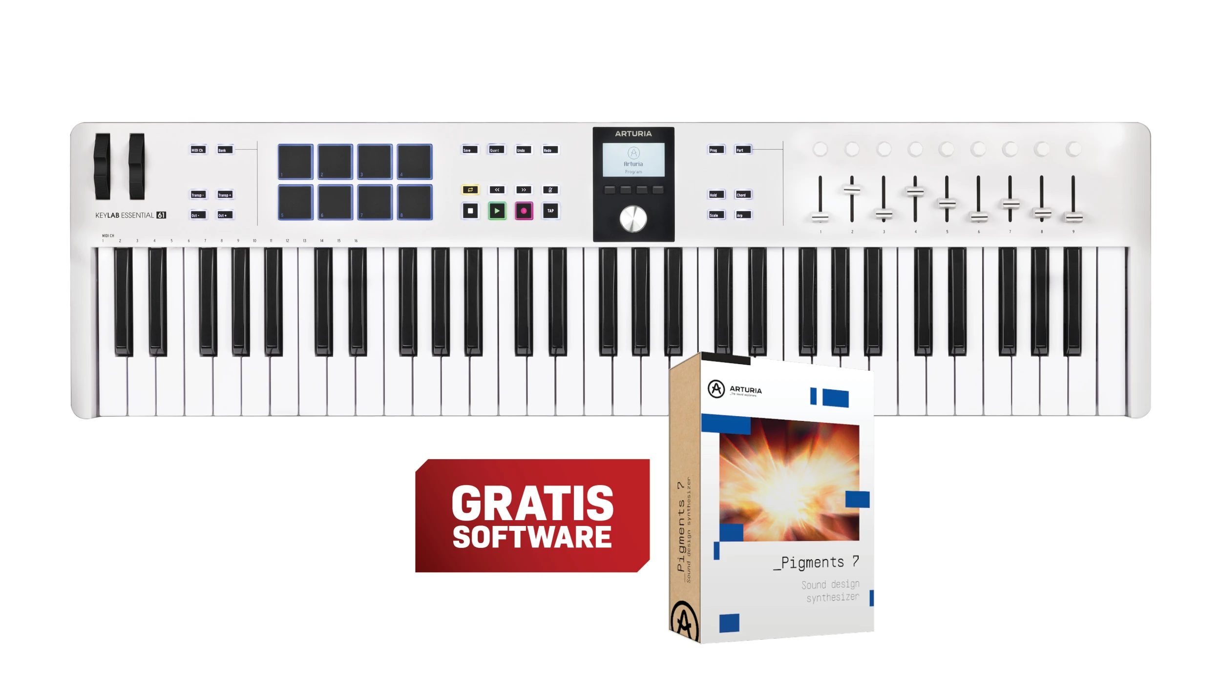 Arturia KeyLab Essential 61 mk3 White